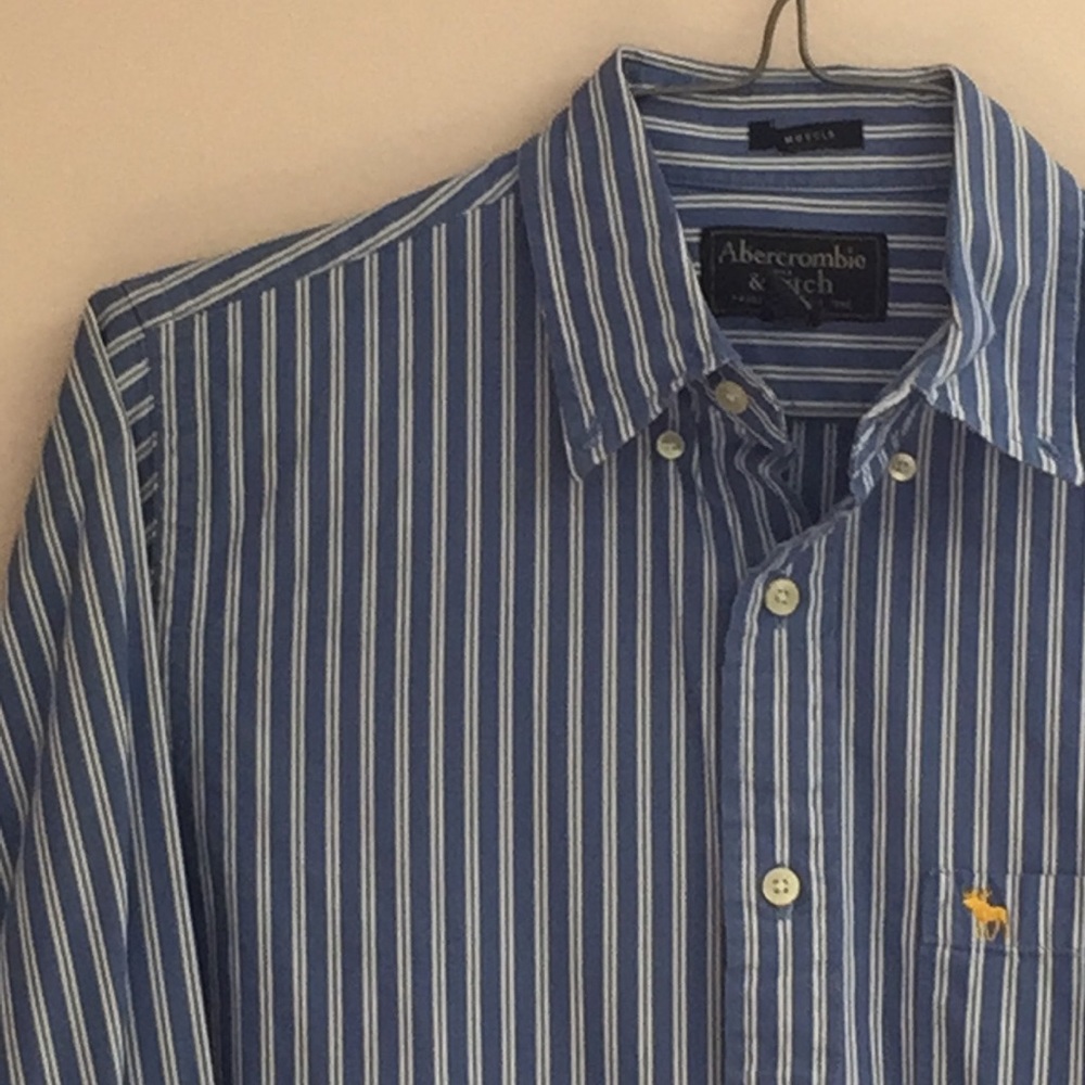 Abercrombie Men’s Button Down Shirt Muscle Fit L